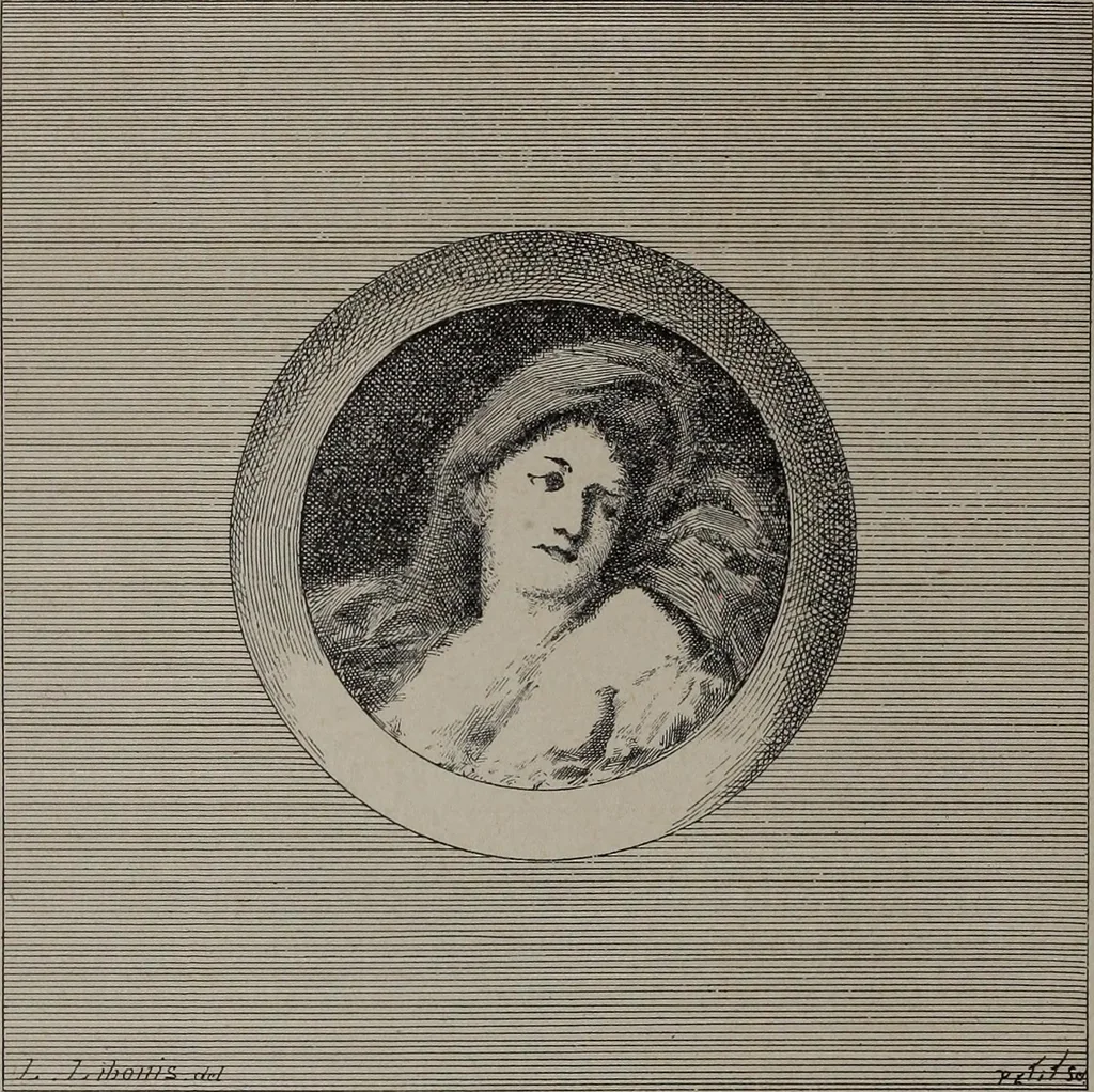 An illustration from Histoire du tissu ancien à l'exposition de l'Union centrale des arts décoratifs, 1883, leaf 88