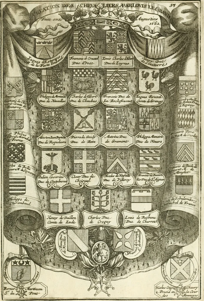 An illustration from Histoire dv roy Lovis le Grand, par les medailles, emblêmes, deuises, jettons, inscriptions, armoiries, et autres monumens publics;, 1691, leaf 118