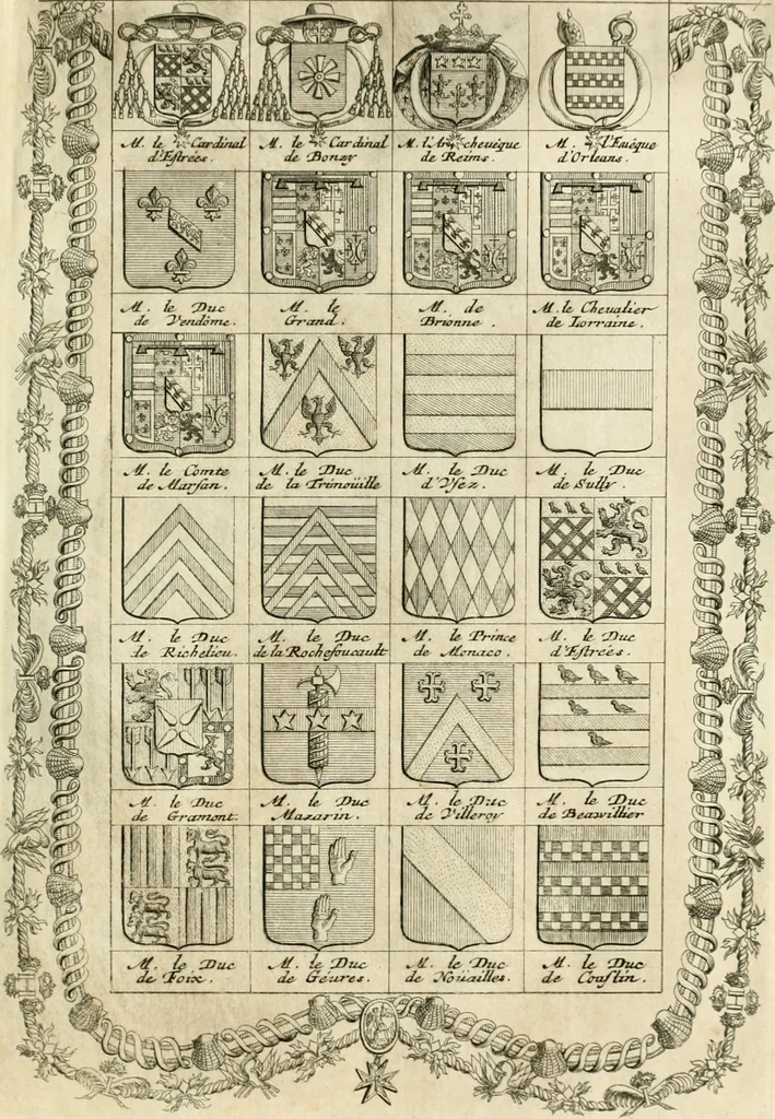 An illustration from Histoire dv roy Lovis le Grand, par les medailles, emblêmes, deuises, jettons, inscriptions, armoiries, et autres monumens publics;, 1691, leaf 122