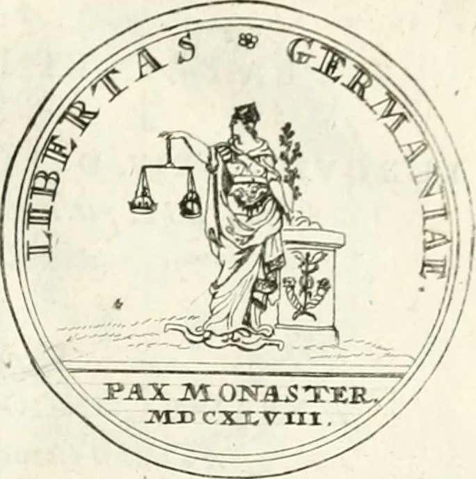 An illustration from Histoire dv roy Lovis le Grand, par les medailles, emblêmes, deuises, jettons, inscriptions, armoiries, et autres monumens publics;, 1691, leaf 18