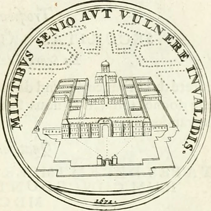 An illustration from Histoire dv roy Lovis le Grand, par les medailles, emblêmes, deuises, jettons, inscriptions, armoiries, et autres monumens publics;, 1691, leaf 40