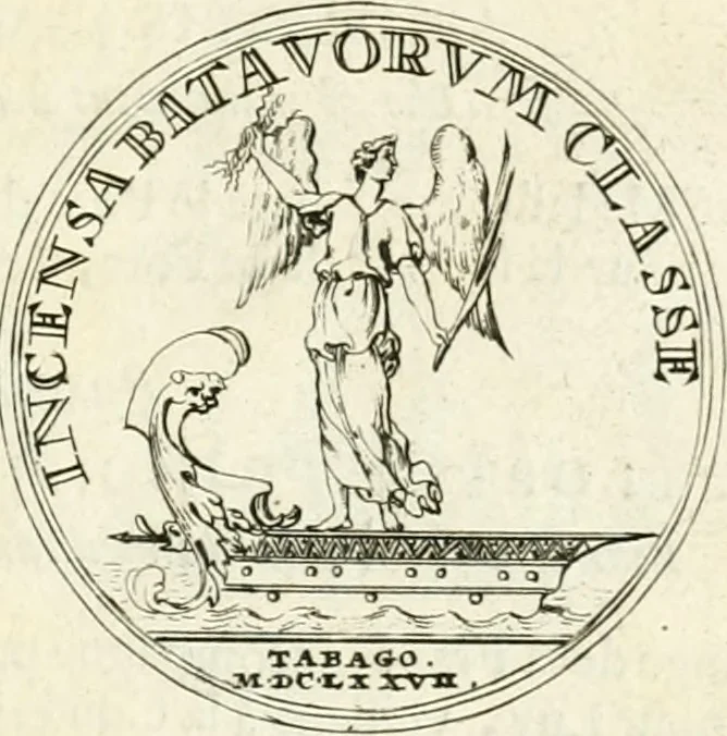 An illustration from Histoire dv roy Lovis le Grand, par les medailles, emblêmes, deuises, jettons, inscriptions, armoiries, et autres monumens publics;, 1691, leaf 44