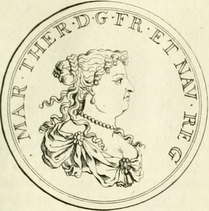 An illustration from Histoire dv roy Lovis le Grand, par les medailles, emblêmes, deuises, jettons, inscriptions, armoiries, et autres monumens publics;, 1691, leaf 60