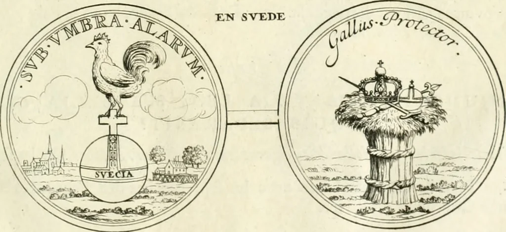 An illustration from Histoire dv roy Lovis le Grand, par les medailles, emblêmes, deuises, jettons, inscriptions, armoiries, et autres monumens publics;, 1691, leaf 62