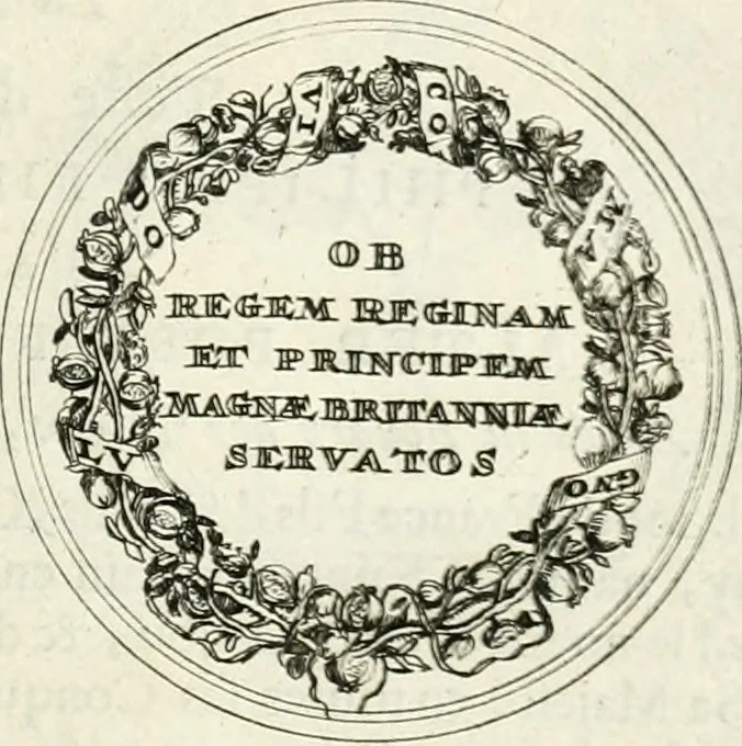 An illustration from Histoire dv roy Lovis le Grand, par les medailles, emblêmes, deuises, jettons, inscriptions, armoiries, et autres monumens publics;, 1691, leaf 70