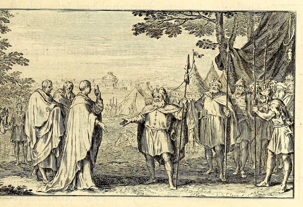 An illustration from Histoire ecclésiastique., 1691, leaf 17