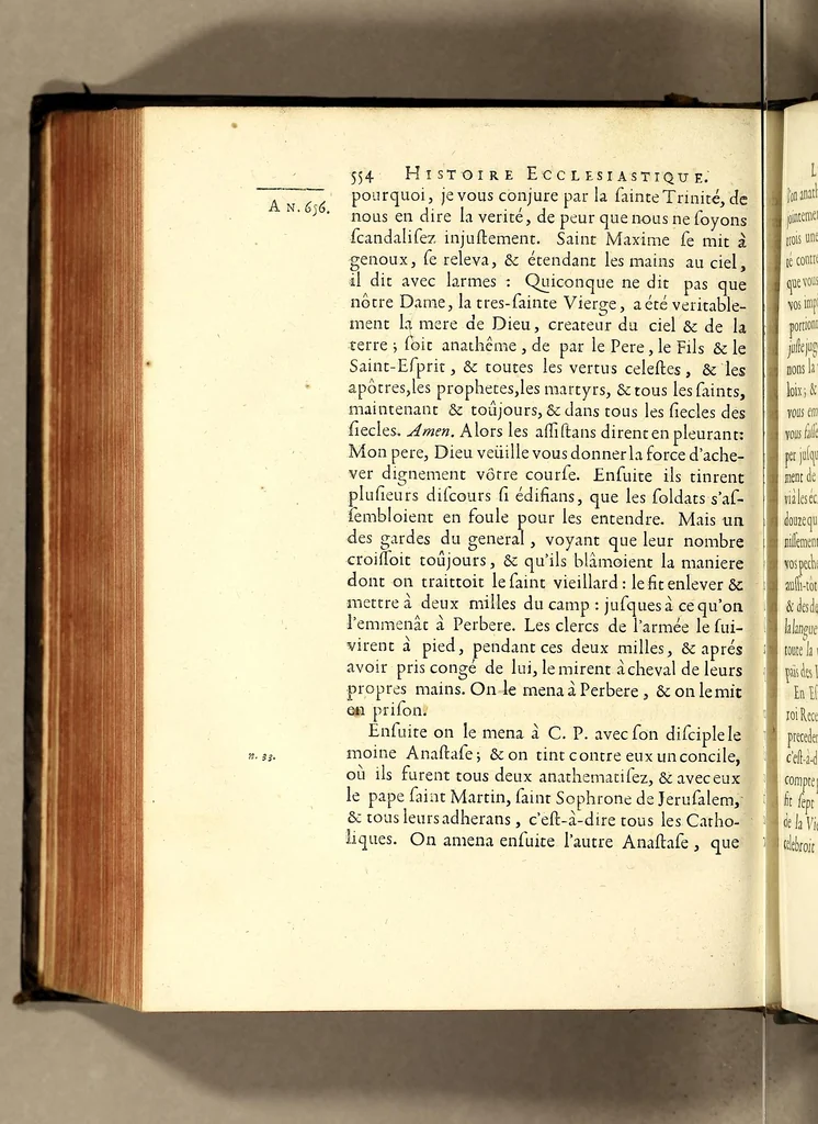 An illustration from Histoire ecclésiastique., 1691, leaf 598
