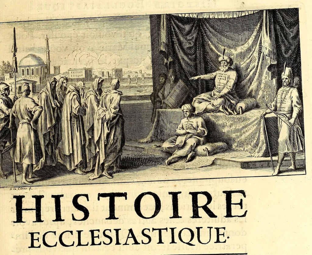 An illustration from Histoire ecclésiastique., 1691, leaf 17
