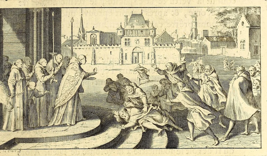 An illustration from Histoire ecclésiastique., 1691, leaf 17