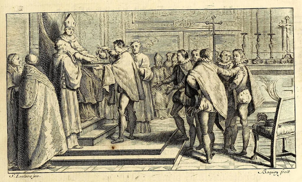 An illustration from Histoire ecclésiastique., 1691, leaf 27