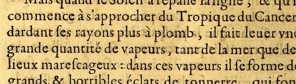 An illustration from Histoire generale, des isles de S. Christophe, de la Guadeloupe, de la Martinique, et autres dans l'Amerique. : Où l'on verra l'establissement des colonies françoises, dans ces isles; leurs guerres ciuiles & estrangeres, & tout ce qui se passe dans les voyages & retours des Indes. : Comme ausse plusieurs belles particularitez des Antisles de l'Amerique: vne description generale de l'isle de la Guadeloupe: de tous ses mineraux, de ses pierreries, de ses riuieres, fontaines & estangs: & de toutes ses plantes. : De plus, la description de tous les animaux de la mer, de l'air, & de la terre: & vn traité fort ample des murs des sauuages du pays, de l'estat de la colonie françoise, & des esclaues, tant mores, que sauuages., 1654, leaf 130