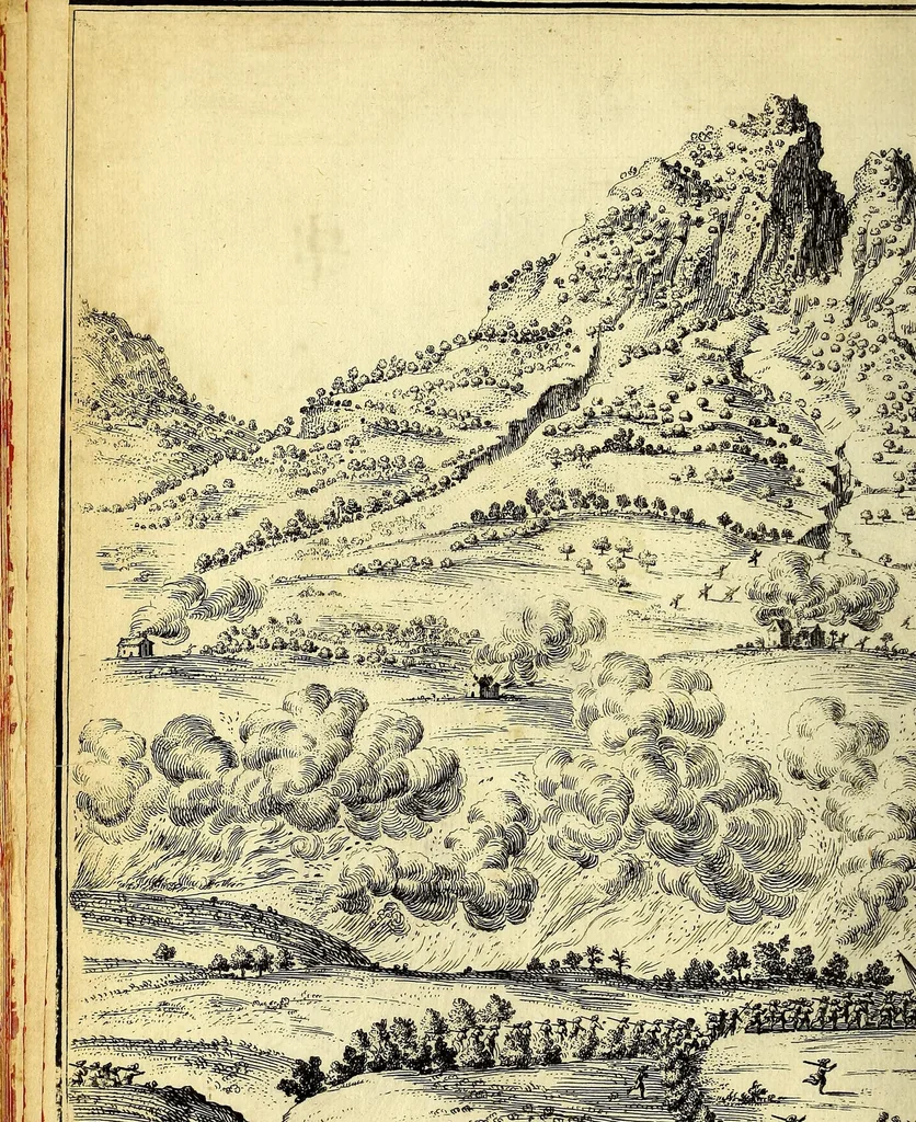 An illustration from Histoire generale des Antilles habitées par les François. : Divisée en deux tomes, et enrichie de cartes & de figures. Tome I [-IV]. ..., 1667, leaf 28