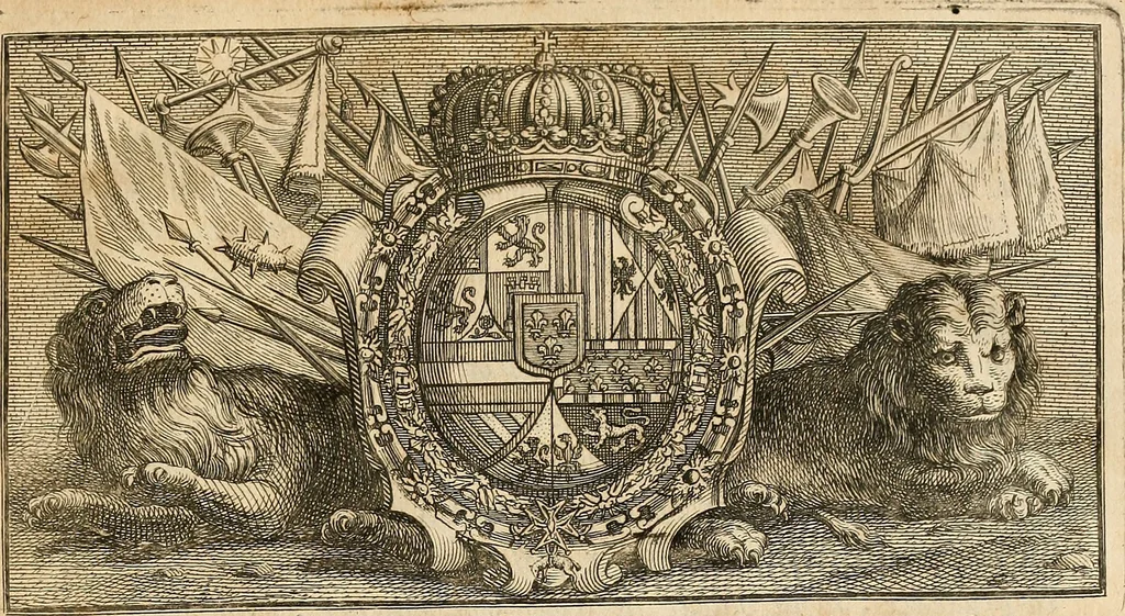 An illustration from Histoire generale d'Espagne, du P. Jean de Mariana de la Compagnie de Jesus., 1725, leaf 8