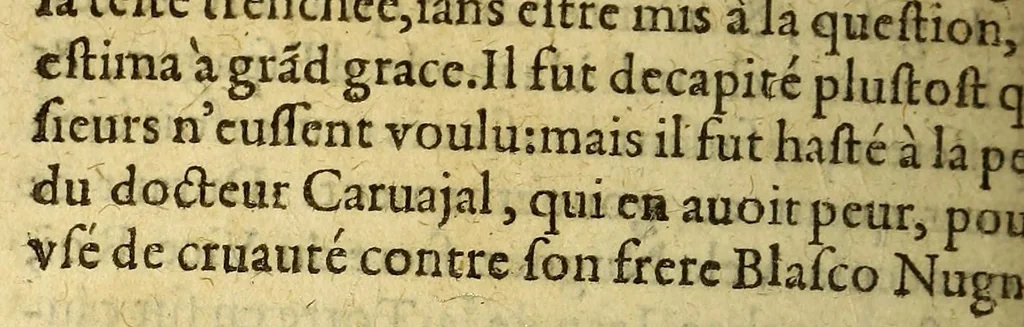 An illustration from Histoire generalle des Indes Occidentales, et terres neuues, qui iusques à present ont esté descouuertes, : augmentee en ceste cinquiesme edition de la description de la nouuelle Espagne, & de la grande ville de Mexicque, autrement nommee Tenuctilan,, 1584, leaf 830