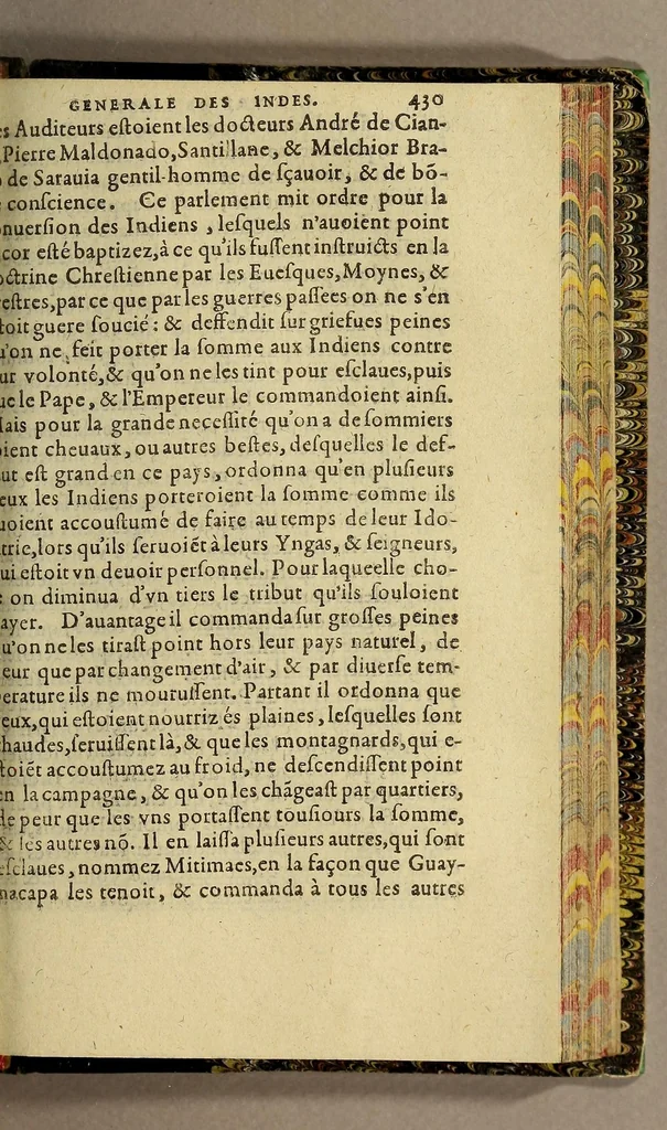 An illustration from Histoire generalle des Indes Occidentales, et terres neuues, qui iusques à present ont esté descouuertes. : augmentee en ceste cinquiesme edition de la description de la Nouuelle Espagne, & de la grande ville de Mexicque, autrement nommee, Tenuctilan., 1605, leaf 875