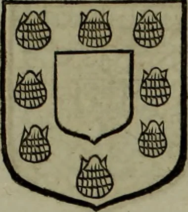 An illustration from Histoire généalogique et chronologique de la maison royale de France, des pairs, grands officiers de la couronne & de la maison du roy & des anciens barons du royaume : avec les qualitez, l'origine, le progrés & les armes de leurs familles; ensemble les statuts & le catalogue des chevaliers, commandeurs, & officiers de l'ordre du S. Esprit : le tovt dressé svr titres originaux, svr les registres des chartes du roy, du parlement, de la chambre des comptes, & du châtelet de Paris, cartulaires, manuscrits de la bibliotheque du roy, & d'autres cabinets curieux, 1726, leaf 106