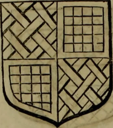 An illustration from Histoire généalogique et chronologique de la maison royale de France, des pairs, grands officiers de la couronne & de la maison du roy & des anciens barons du royaume : avec les qualitez, l'origine, le progrés & les armes de leurs familles; ensemble les statuts & le catalogue des chevaliers, commandeurs, & officiers de l'ordre du S. Esprit : le tovt dressé svr titres originaux, svr les registres des chartes du roy, du parlement, de la chambre des comptes, & du châtelet de Paris, cartulaires, manuscrits de la bibliotheque du roy, & d'autres cabinets curieux, 1726, leaf 111