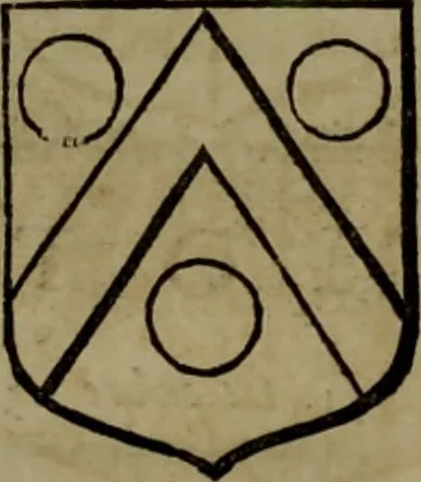 An illustration from Histoire généalogique et chronologique de la maison royale de France, des pairs, grands officiers de la couronne & de la maison du roy & des anciens barons du royaume : avec les qualitez, l'origine, le progrés & les armes de leurs familles; ensemble les statuts & le catalogue des chevaliers, commandeurs, & officiers de l'ordre du S. Esprit : le tovt dressé svr titres originaux, svr les registres des chartes du roy, du parlement, de la chambre des comptes, & du châtelet de Paris, cartulaires, manuscrits de la bibliotheque du roy, & d'autres cabinets curieux, 1726, leaf 113