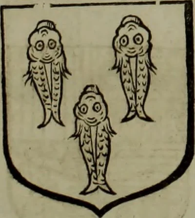An illustration from Histoire généalogique et chronologique de la maison royale de France, des pairs, grands officiers de la couronne & de la maison du roy & des anciens barons du royaume : avec les qualitez, l'origine, le progrés & les armes de leurs familles; ensemble les statuts & le catalogue des chevaliers, commandeurs, & officiers de l'ordre du S. Esprit : le tovt dressé svr titres originaux, svr les registres des chartes du roy, du parlement, de la chambre des comptes, & du châtelet de Paris, cartulaires, manuscrits de la bibliotheque du roy, & d'autres cabinets curieux, 1726, leaf 128