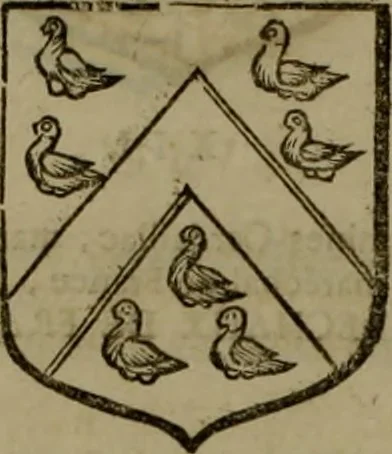 An illustration from Histoire généalogique et chronologique de la maison royale de France, des pairs, grands officiers de la couronne & de la maison du roy & des anciens barons du royaume : avec les qualitez, l'origine, le progrés & les armes de leurs familles; ensemble les statuts & le catalogue des chevaliers, commandeurs, & officiers de l'ordre du S. Esprit : le tovt dressé svr titres originaux, svr les registres des chartes du roy, du parlement, de la chambre des comptes, & du châtelet de Paris, cartulaires, manuscrits de la bibliotheque du roy, & d'autres cabinets curieux, 1726, leaf 131