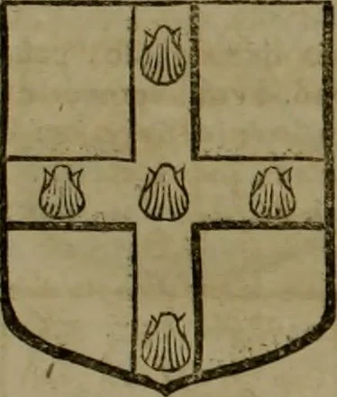 An illustration from Histoire généalogique et chronologique de la maison royale de France, des pairs, grands officiers de la couronne & de la maison du roy & des anciens barons du royaume : avec les qualitez, l'origine, le progrés & les armes de leurs familles; ensemble les statuts & le catalogue des chevaliers, commandeurs, & officiers de l'ordre du S. Esprit : le tovt dressé svr titres originaux, svr les registres des chartes du roy, du parlement, de la chambre des comptes, & du châtelet de Paris, cartulaires, manuscrits de la bibliotheque du roy, & d'autres cabinets curieux, 1726, leaf 132