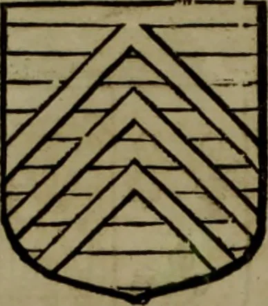 An illustration from Histoire généalogique et chronologique de la maison royale de France, des pairs, grands officiers de la couronne & de la maison du roy & des anciens barons du royaume : avec les qualitez, l'origine, le progrés & les armes de leurs familles; ensemble les statuts & le catalogue des chevaliers, commandeurs, & officiers de l'ordre du S. Esprit : le tovt dressé svr titres originaux, svr les registres des chartes du roy, du parlement, de la chambre des comptes, & du châtelet de Paris, cartulaires, manuscrits de la bibliotheque du roy, & d'autres cabinets curieux, 1726, leaf 141