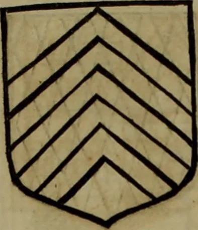 An illustration from Histoire généalogique et chronologique de la maison royale de France, des pairs, grands officiers de la couronne & de la maison du roy & des anciens barons du royaume : avec les qualitez, l'origine, le progrés & les armes de leurs familles; ensemble les statuts & le catalogue des chevaliers, commandeurs, & officiers de l'ordre du S. Esprit : le tovt dressé svr titres originaux, svr les registres des chartes du roy, du parlement, de la chambre des comptes, & du châtelet de Paris, cartulaires, manuscrits de la bibliotheque du roy, & d'autres cabinets curieux, 1726, leaf 151