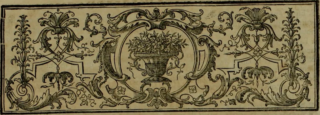 An illustration from Histoire généalogique et chronologique de la maison royale de France, des pairs, grands officiers de la couronne & de la maison du roy & des anciens barons du royaume : avec les qualitez, l'origine, le progrés & les armes de leurs familles; ensemble les statuts & le catalogue des chevaliers, commandeurs, & officiers de l'ordre du S. Esprit : le tovt dressé svr titres originaux, svr les registres des chartes du roy, du parlement, de la chambre des comptes, & du châtelet de Paris, cartulaires, manuscrits de la bibliotheque du roy, & d'autres cabinets curieux, 1726, leaf 16