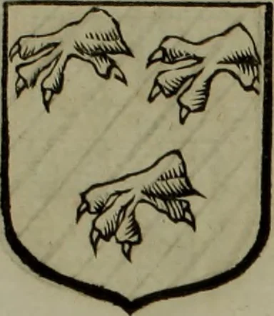 An illustration from Histoire généalogique et chronologique de la maison royale de France, des pairs, grands officiers de la couronne & de la maison du roy & des anciens barons du royaume : avec les qualitez, l'origine, le progrés & les armes de leurs familles; ensemble les statuts & le catalogue des chevaliers, commandeurs, & officiers de l'ordre du S. Esprit : le tovt dressé svr titres originaux, svr les registres des chartes du roy, du parlement, de la chambre des comptes, & du châtelet de Paris, cartulaires, manuscrits de la bibliotheque du roy, & d'autres cabinets curieux, 1726, leaf 160