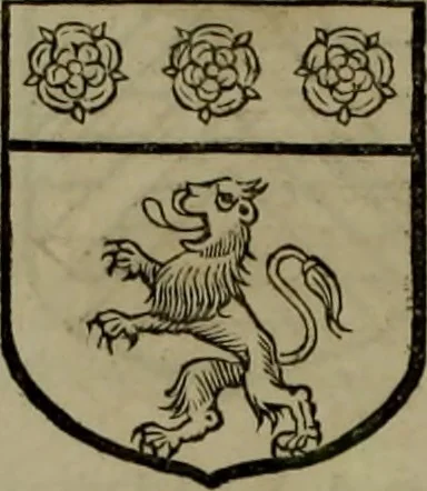 An illustration from Histoire généalogique et chronologique de la maison royale de France, des pairs, grands officiers de la couronne & de la maison du roy & des anciens barons du royaume : avec les qualitez, l'origine, le progrés & les armes de leurs familles; ensemble les statuts & le catalogue des chevaliers, commandeurs, & officiers de l'ordre du S. Esprit : le tovt dressé svr titres originaux, svr les registres des chartes du roy, du parlement, de la chambre des comptes, & du châtelet de Paris, cartulaires, manuscrits de la bibliotheque du roy, & d'autres cabinets curieux, 1726, leaf 165