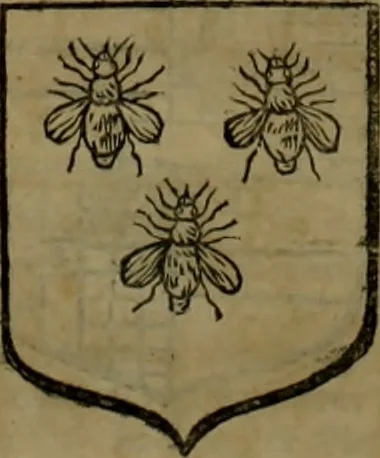 An illustration from Histoire généalogique et chronologique de la maison royale de France, des pairs, grands officiers de la couronne & de la maison du roy & des anciens barons du royaume : avec les qualitez, l'origine, le progrés & les armes de leurs familles; ensemble les statuts & le catalogue des chevaliers, commandeurs, & officiers de l'ordre du S. Esprit : le tovt dressé svr titres originaux, svr les registres des chartes du roy, du parlement, de la chambre des comptes, & du châtelet de Paris, cartulaires, manuscrits de la bibliotheque du roy, & d'autres cabinets curieux, 1726, leaf 189