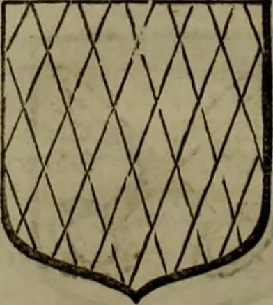 An illustration from Histoire généalogique et chronologique de la maison royale de France, des pairs, grands officiers de la couronne & de la maison du roy & des anciens barons du royaume : avec les qualitez, l'origine, le progrés & les armes de leurs familles; ensemble les statuts & le catalogue des chevaliers, commandeurs, & officiers de l'ordre du S. Esprit : le tovt dressé svr titres originaux, svr les registres des chartes du roy, du parlement, de la chambre des comptes, & du châtelet de Paris, cartulaires, manuscrits de la bibliotheque du roy, & d'autres cabinets curieux, 1726, leaf 203