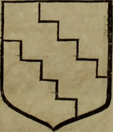 An illustration from Histoire généalogique et chronologique de la maison royale de France, des pairs, grands officiers de la couronne & de la maison du roy & des anciens barons du royaume : avec les qualitez, l'origine, le progrés & les armes de leurs familles; ensemble les statuts & le catalogue des chevaliers, commandeurs, & officiers de l'ordre du S. Esprit : le tovt dressé svr titres originaux, svr les registres des chartes du roy, du parlement, de la chambre des comptes, & du châtelet de Paris, cartulaires, manuscrits de la bibliotheque du roy, & d'autres cabinets curieux, 1726, leaf 209