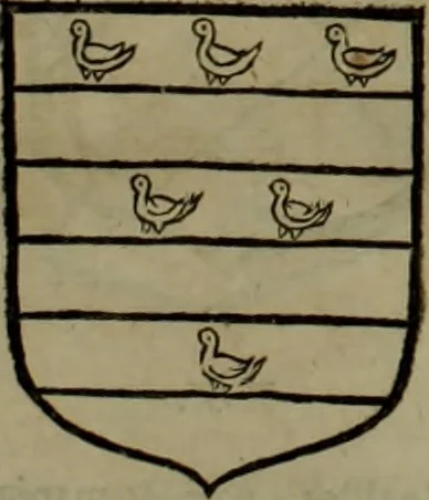 An illustration from Histoire généalogique et chronologique de la maison royale de France, des pairs, grands officiers de la couronne & de la maison du roy & des anciens barons du royaume : avec les qualitez, l'origine, le progrés & les armes de leurs familles; ensemble les statuts & le catalogue des chevaliers, commandeurs, & officiers de l'ordre du S. Esprit : le tovt dressé svr titres originaux, svr les registres des chartes du roy, du parlement, de la chambre des comptes, & du châtelet de Paris, cartulaires, manuscrits de la bibliotheque du roy, & d'autres cabinets curieux, 1726, leaf 230