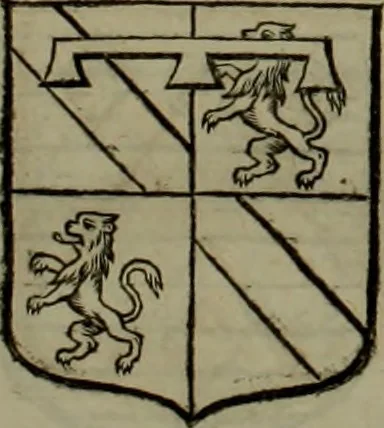 An illustration from Histoire généalogique et chronologique de la maison royale de France, des pairs, grands officiers de la couronne & de la maison du roy & des anciens barons du royaume : avec les qualitez, l'origine, le progrés & les armes de leurs familles; ensemble les statuts & le catalogue des chevaliers, commandeurs, & officiers de l'ordre du S. Esprit : le tovt dressé svr titres originaux, svr les registres des chartes du roy, du parlement, de la chambre des comptes, & du châtelet de Paris, cartulaires, manuscrits de la bibliotheque du roy, & d'autres cabinets curieux, 1726, leaf 234