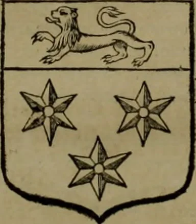 An illustration from Histoire généalogique et chronologique de la maison royale de France, des pairs, grands officiers de la couronne & de la maison du roy & des anciens barons du royaume : avec les qualitez, l'origine, le progrés & les armes de leurs familles; ensemble les statuts & le catalogue des chevaliers, commandeurs, & officiers de l'ordre du S. Esprit : le tovt dressé svr titres originaux, svr les registres des chartes du roy, du parlement, de la chambre des comptes, & du châtelet de Paris, cartulaires, manuscrits de la bibliotheque du roy, & d'autres cabinets curieux, 1726, leaf 241