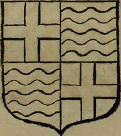An illustration from Histoire généalogique et chronologique de la maison royale de France, des pairs, grands officiers de la couronne & de la maison du roy & des anciens barons du royaume : avec les qualitez, l'origine, le progrés & les armes de leurs familles; ensemble les statuts & le catalogue des chevaliers, commandeurs, & officiers de l'ordre du S. Esprit : le tovt dressé svr titres originaux, svr les registres des chartes du roy, du parlement, de la chambre des comptes, & du châtelet de Paris, cartulaires, manuscrits de la bibliotheque du roy, & d'autres cabinets curieux, 1726, leaf 249
