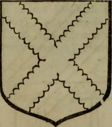 An illustration from Histoire généalogique et chronologique de la maison royale de France, des pairs, grands officiers de la couronne & de la maison du roy & des anciens barons du royaume : avec les qualitez, l'origine, le progrés & les armes de leurs familles; ensemble les statuts & le catalogue des chevaliers, commandeurs, & officiers de l'ordre du S. Esprit : le tovt dressé svr titres originaux, svr les registres des chartes du roy, du parlement, de la chambre des comptes, & du châtelet de Paris, cartulaires, manuscrits de la bibliotheque du roy, & d'autres cabinets curieux, 1726, leaf 251