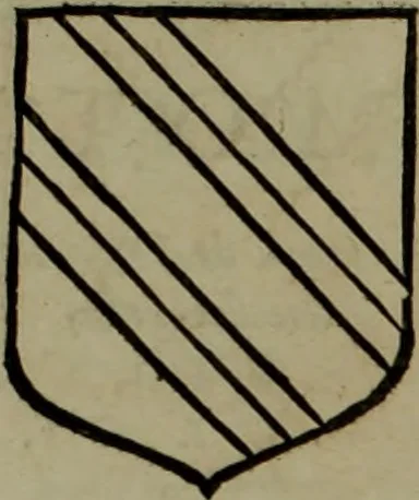 An illustration from Histoire généalogique et chronologique de la maison royale de France, des pairs, grands officiers de la couronne & de la maison du roy & des anciens barons du royaume : avec les qualitez, l'origine, le progrés & les armes de leurs familles; ensemble les statuts & le catalogue des chevaliers, commandeurs, & officiers de l'ordre du S. Esprit : le tovt dressé svr titres originaux, svr les registres des chartes du roy, du parlement, de la chambre des comptes, & du châtelet de Paris, cartulaires, manuscrits de la bibliotheque du roy, & d'autres cabinets curieux, 1726, leaf 252