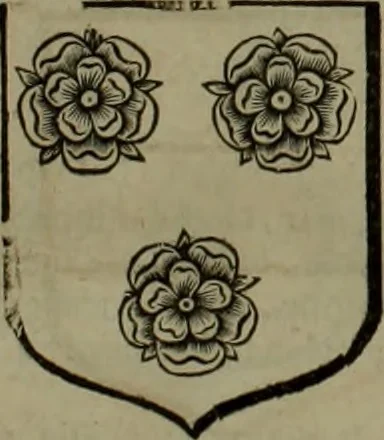 An illustration from Histoire généalogique et chronologique de la maison royale de France, des pairs, grands officiers de la couronne & de la maison du roy & des anciens barons du royaume : avec les qualitez, l'origine, le progrés & les armes de leurs familles; ensemble les statuts & le catalogue des chevaliers, commandeurs, & officiers de l'ordre du S. Esprit : le tovt dressé svr titres originaux, svr les registres des chartes du roy, du parlement, de la chambre des comptes, & du châtelet de Paris, cartulaires, manuscrits de la bibliotheque du roy, & d'autres cabinets curieux, 1726, leaf 264