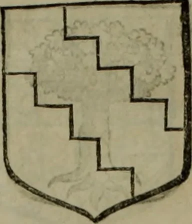 An illustration from Histoire généalogique et chronologique de la maison royale de France, des pairs, grands officiers de la couronne & de la maison du roy & des anciens barons du royaume : avec les qualitez, l'origine, le progrés & les armes de leurs familles; ensemble les statuts & le catalogue des chevaliers, commandeurs, & officiers de l'ordre du S. Esprit : le tovt dressé svr titres originaux, svr les registres des chartes du roy, du parlement, de la chambre des comptes, & du châtelet de Paris, cartulaires, manuscrits de la bibliotheque du roy, & d'autres cabinets curieux, 1726, leaf 265