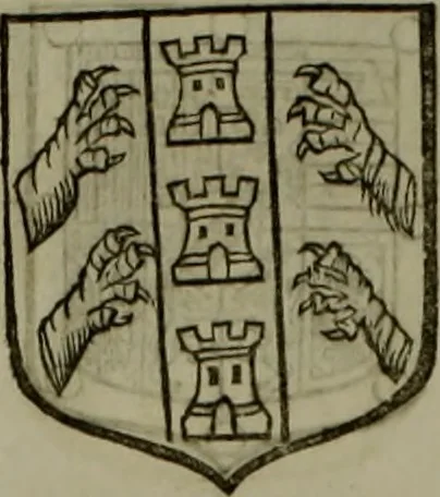 An illustration from Histoire généalogique et chronologique de la maison royale de France, des pairs, grands officiers de la couronne & de la maison du roy & des anciens barons du royaume : avec les qualitez, l'origine, le progrés & les armes de leurs familles; ensemble les statuts & le catalogue des chevaliers, commandeurs, & officiers de l'ordre du S. Esprit : le tovt dressé svr titres originaux, svr les registres des chartes du roy, du parlement, de la chambre des comptes, & du châtelet de Paris, cartulaires, manuscrits de la bibliotheque du roy, & d'autres cabinets curieux, 1726, leaf 275