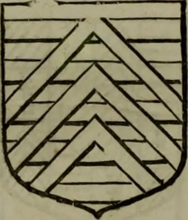An illustration from Histoire généalogique et chronologique de la maison royale de France, des pairs, grands officiers de la couronne & de la maison du roy & des anciens barons du royaume : avec les qualitez, l'origine, le progrés & les armes de leurs familles; ensemble les statuts & le catalogue des chevaliers, commandeurs, & officiers de l'ordre du S. Esprit : le tovt dressé svr titres originaux, svr les registres des chartes du roy, du parlement, de la chambre des comptes, & du châtelet de Paris, cartulaires, manuscrits de la bibliotheque du roy, & d'autres cabinets curieux, 1726, leaf 275