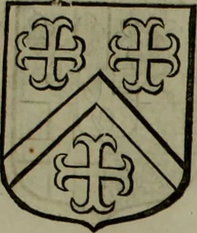 An illustration from Histoire généalogique et chronologique de la maison royale de France, des pairs, grands officiers de la couronne & de la maison du roy & des anciens barons du royaume : avec les qualitez, l'origine, le progrés & les armes de leurs familles; ensemble les statuts & le catalogue des chevaliers, commandeurs, & officiers de l'ordre du S. Esprit : le tovt dressé svr titres originaux, svr les registres des chartes du roy, du parlement, de la chambre des comptes, & du châtelet de Paris, cartulaires, manuscrits de la bibliotheque du roy, & d'autres cabinets curieux, 1726, leaf 276