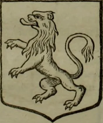 An illustration from Histoire généalogique et chronologique de la maison royale de France, des pairs, grands officiers de la couronne & de la maison du roy & des anciens barons du royaume : avec les qualitez, l'origine, le progrés & les armes de leurs familles; ensemble les statuts & le catalogue des chevaliers, commandeurs, & officiers de l'ordre du S. Esprit : le tovt dressé svr titres originaux, svr les registres des chartes du roy, du parlement, de la chambre des comptes, & du châtelet de Paris, cartulaires, manuscrits de la bibliotheque du roy, & d'autres cabinets curieux, 1726, leaf 289