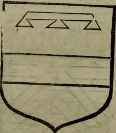 An illustration from Histoire généalogique et chronologique de la maison royale de France, des pairs, grands officiers de la couronne & de la maison du roy & des anciens barons du royaume : avec les qualitez, l'origine, le progrés & les armes de leurs familles; ensemble les statuts & le catalogue des chevaliers, commandeurs, & officiers de l'ordre du S. Esprit : le tovt dressé svr titres originaux, svr les registres des chartes du roy, du parlement, de la chambre des comptes, & du châtelet de Paris, cartulaires, manuscrits de la bibliotheque du roy, & d'autres cabinets curieux, 1726, leaf 295