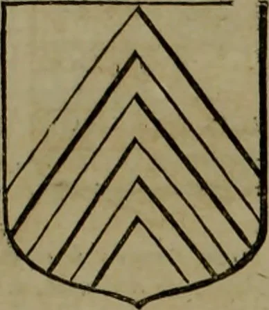An illustration from Histoire généalogique et chronologique de la maison royale de France, des pairs, grands officiers de la couronne & de la maison du roy & des anciens barons du royaume : avec les qualitez, l'origine, le progrés & les armes de leurs familles; ensemble les statuts & le catalogue des chevaliers, commandeurs, & officiers de l'ordre du S. Esprit : le tovt dressé svr titres originaux, svr les registres des chartes du roy, du parlement, de la chambre des comptes, & du châtelet de Paris, cartulaires, manuscrits de la bibliotheque du roy, & d'autres cabinets curieux, 1726, leaf 300