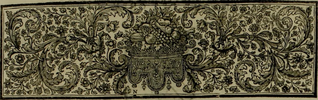 An illustration from Histoire généalogique et chronologique de la maison royale de France, des pairs, grands officiers de la couronne & de la maison du roy & des anciens barons du royaume : avec les qualitez, l'origine, le progrés & les armes de leurs familles; ensemble les statuts & le catalogue des chevaliers, commandeurs, & officiers de l'ordre du S. Esprit : le tovt dressé svr titres originaux, svr les registres des chartes du roy, du parlement, de la chambre des comptes, & du châtelet de Paris, cartulaires, manuscrits de la bibliotheque du roy, & d'autres cabinets curieux, 1726, leaf 310