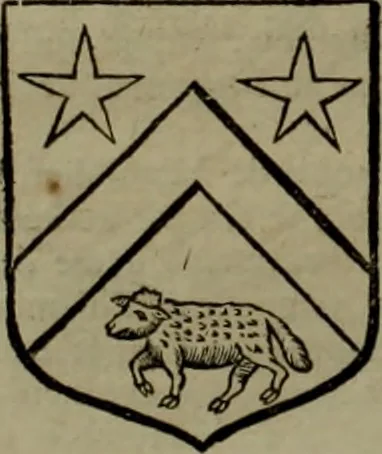 An illustration from Histoire généalogique et chronologique de la maison royale de France, des pairs, grands officiers de la couronne & de la maison du roy & des anciens barons du royaume : avec les qualitez, l'origine, le progrés & les armes de leurs familles; ensemble les statuts & le catalogue des chevaliers, commandeurs, & officiers de l'ordre du S. Esprit : le tovt dressé svr titres originaux, svr les registres des chartes du roy, du parlement, de la chambre des comptes, & du châtelet de Paris, cartulaires, manuscrits de la bibliotheque du roy, & d'autres cabinets curieux, 1726, leaf 313