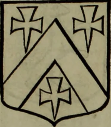 An illustration from Histoire généalogique et chronologique de la maison royale de France, des pairs, grands officiers de la couronne & de la maison du roy & des anciens barons du royaume : avec les qualitez, l'origine, le progrés & les armes de leurs familles; ensemble les statuts & le catalogue des chevaliers, commandeurs, & officiers de l'ordre du S. Esprit : le tovt dressé svr titres originaux, svr les registres des chartes du roy, du parlement, de la chambre des comptes, & du châtelet de Paris, cartulaires, manuscrits de la bibliotheque du roy, & d'autres cabinets curieux, 1726, leaf 314